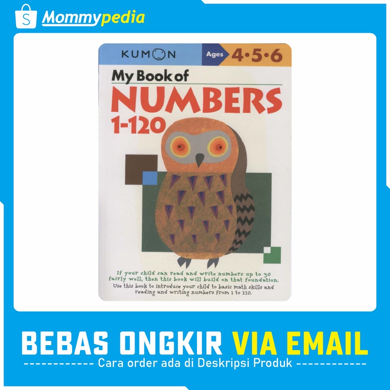

KUMON Ages 4 5 6 / Umur 4 5 6 Tahun - My Book of Numbers 1-120