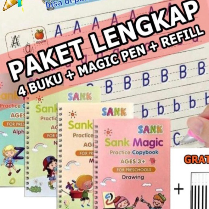 

[13M-✪M➸) Buku Sank Book Magic 1 Set isi 4 Buku Magic Book / banyak diminati.