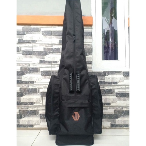 ➡ tas joran pancing jumbo tinggi 120cm bawah 27x26xm. bahan tebal, anti air, tidak luntur, kokoh, 50