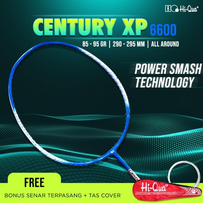 Hi-Qua Raket Badminton Bulutangkis Century XP Tersenar 22 Lbs Batik
