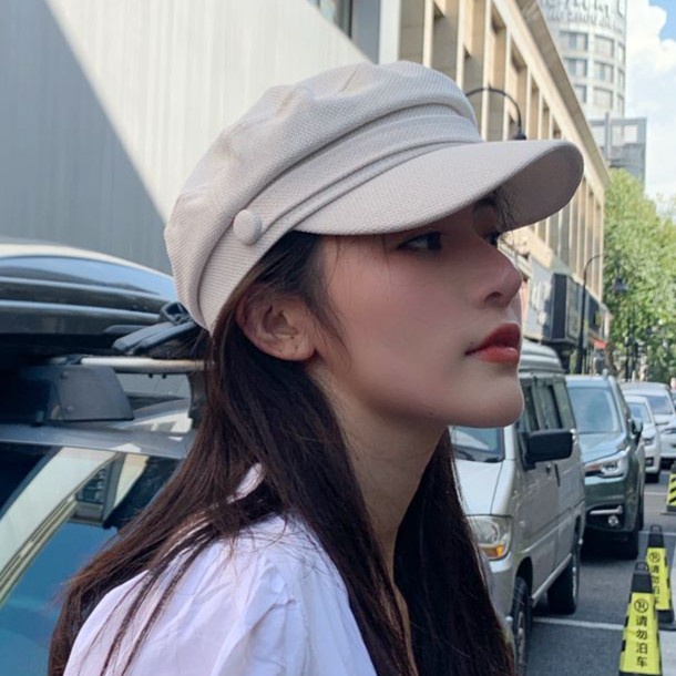 Topi Baret Beret Korea Fashion Import Oktagonal Wanita Pria Unisex