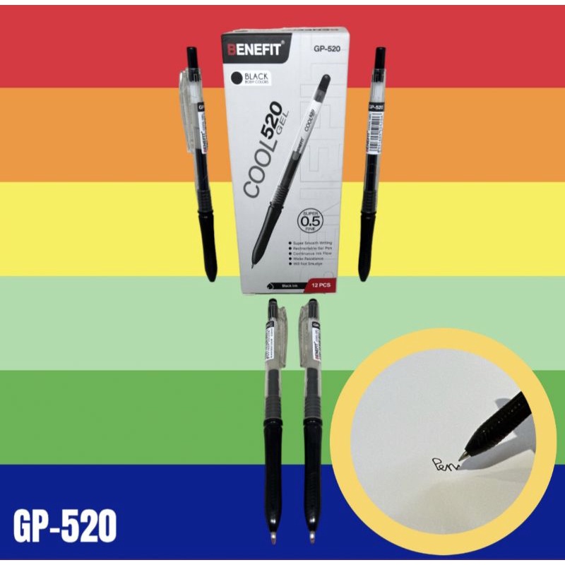 

Pulpen gel cool Benefit GP-520 1Lusin