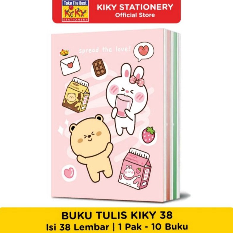 

5.5 Promo >> Buku Tulis Kiky 38L/10 Buku Motif Random (BERWARNA)