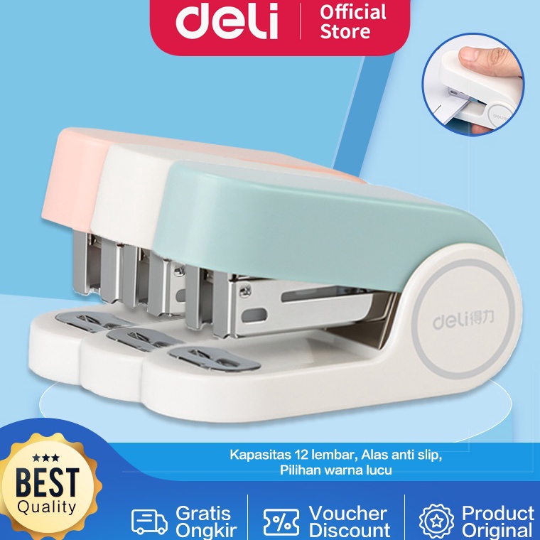 

Readystock✼↓ Deli Stapler / Staples Kapasitas 12 Lembar Lucu TA201 Q88 ➺