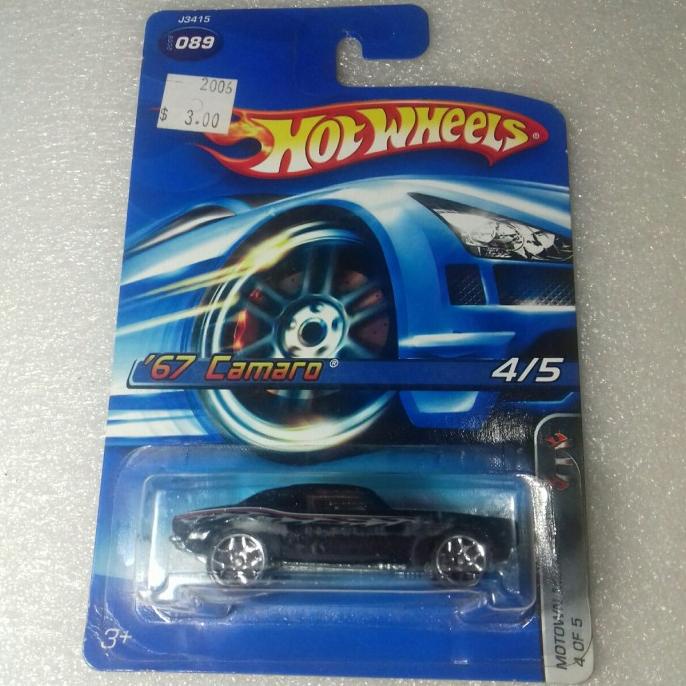 Hot Wheels 67 Camaro. Motown Metal Series 2006. Open Hood. Full Besi.