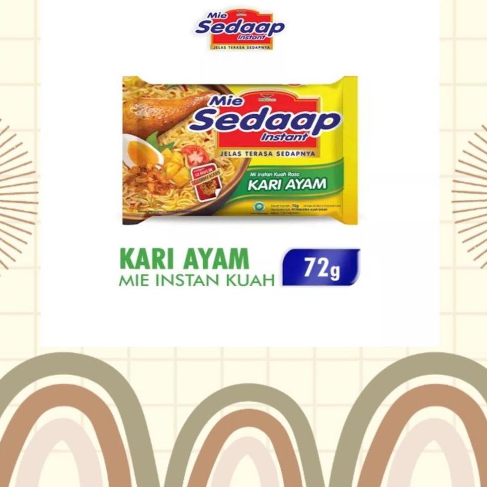 

mie sedap mie instan kuah rasa kari ayam