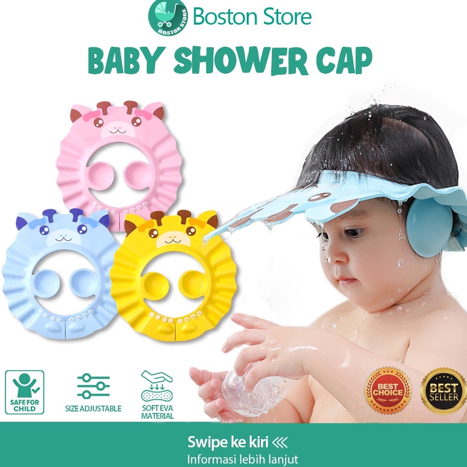 ➵ TOPI KERAMAS ANAK BAYI / TOPI MANDI BAYI / Baby Shower Cap / Topi anak dan bayi / Topi Keramas / T