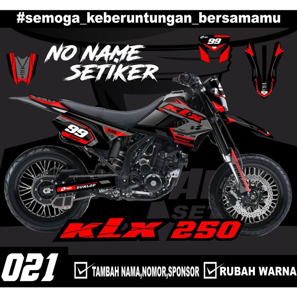 Sticker setiker stiker decal KLX 250- (021) minimalis Fullbody-Dekal stiker KLX Trail