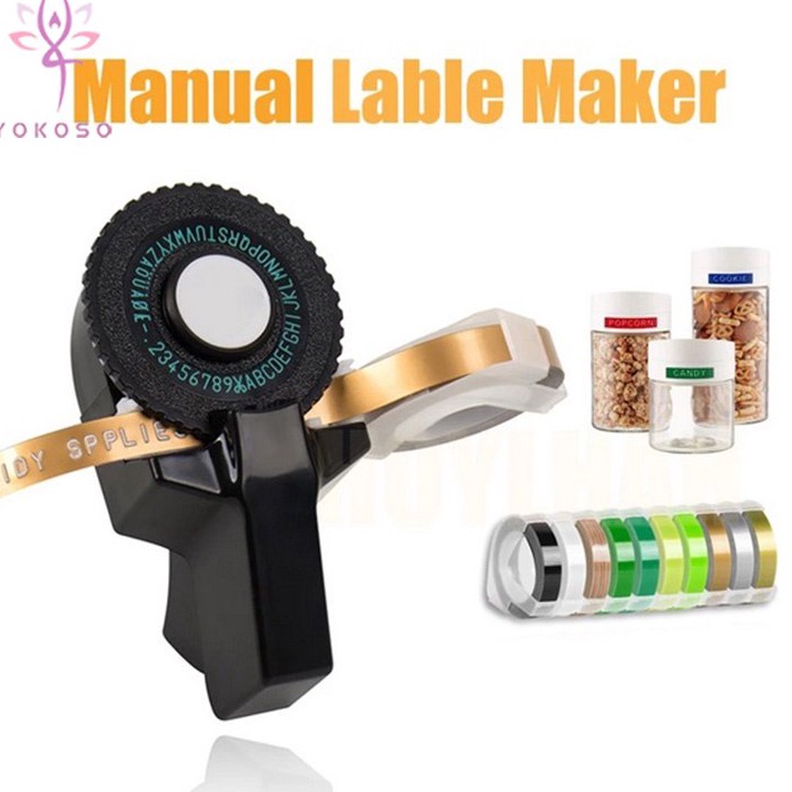 

[❣I♫3 M] CIDY dymo embossing label maker / Mesin Printer Label Mini 3d Manual Diy -pasti.diikirim☀!