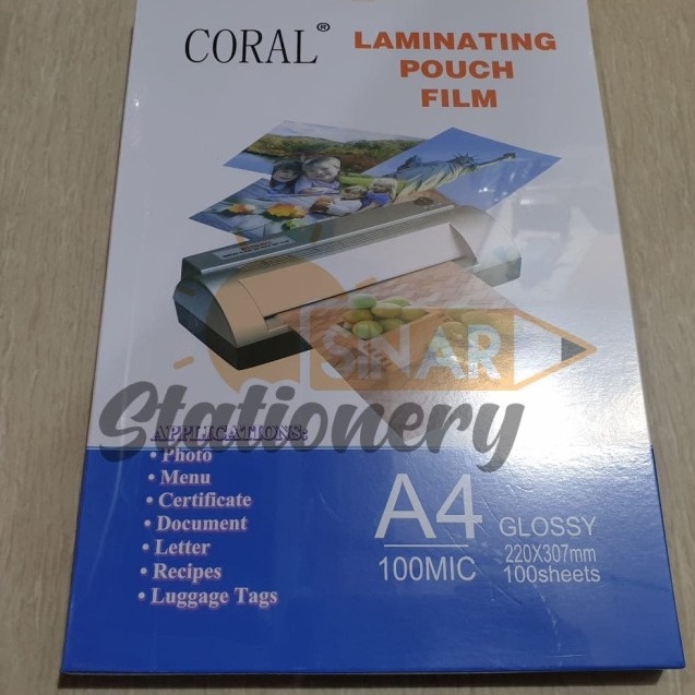 

Diskon! Plastik laminating a4 coral