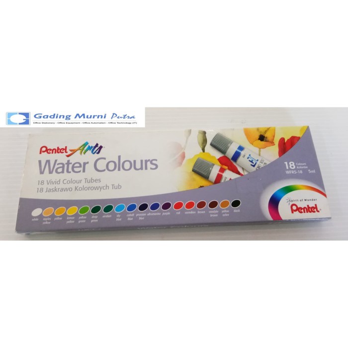 

water colors pentel 18 warna