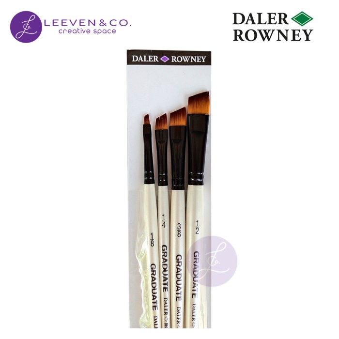 

DALER ROWNEY GRADUATE 4 BRUSH SYNTHETIC SHADERS SET