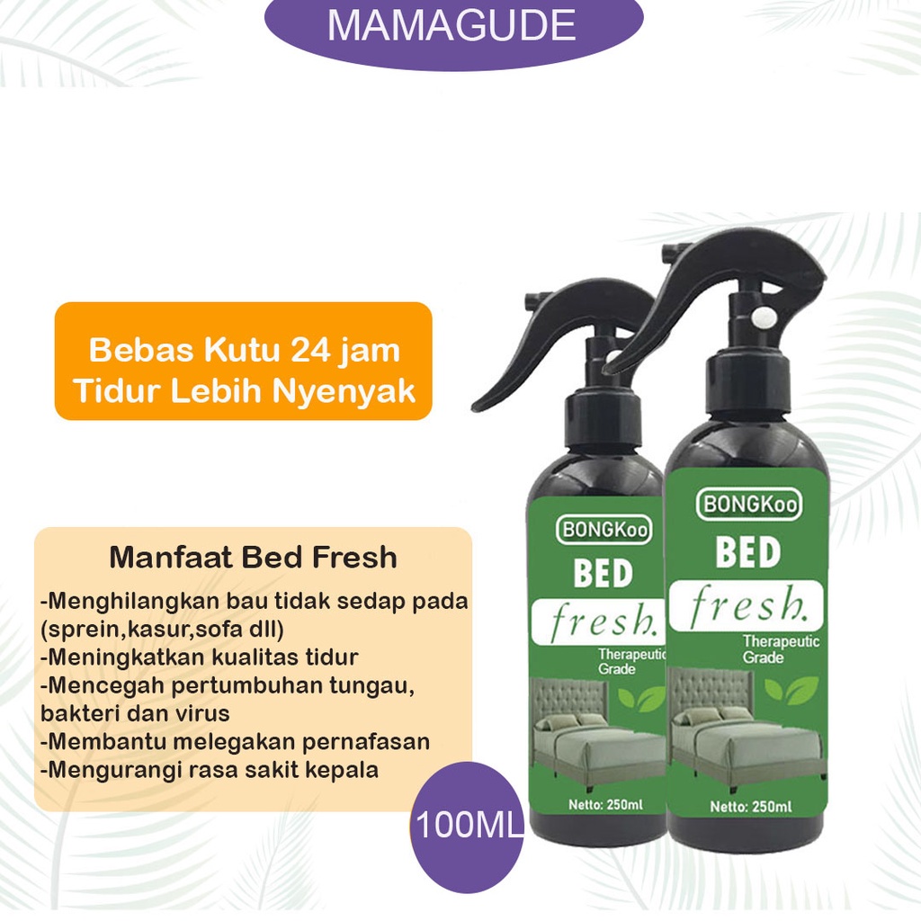 Linen Spray Bed Spray Parfum Kasur Obat Kutu Kasur Tungau Kasur Boongkoo Bed Fresh (250Ml)