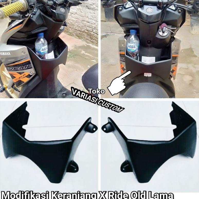 Xride 115 aksesoris / Keranjang Dasbord Depan Variasi Custom