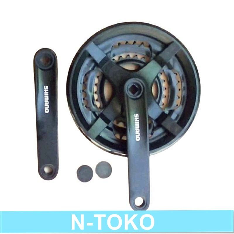 Crank - GIR SEPEDA Shimano 48t TY-301 with COVER Sepeda Sparepart Termurah