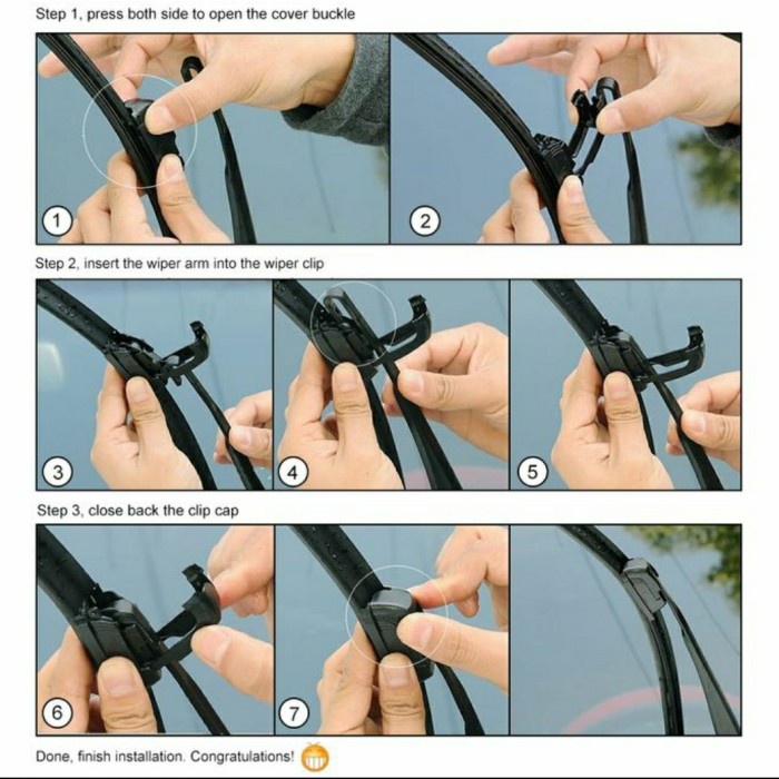 Wiper Karet Kaca Depan Mobil Panther Phanter TMC Premium Frameless nwb best