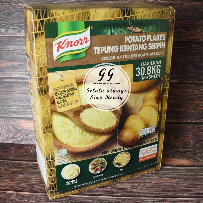 

Terlaris Knorr Mashed Potato Flakes 4 Kg Tepung Kentang Serpih