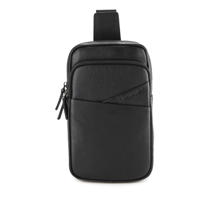 Tas Selempang Hush Puppies Original Pria Sling Warna hitam Nikah Branded Casual Farid Chest Bag Laki