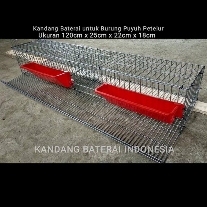 Bestseller Murahhh... Kandang Burung Puyuh Tipe A & Tempat Pakan