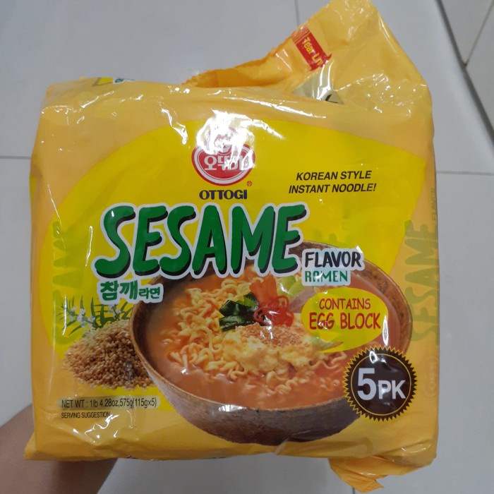 

Ottogi Sesame Ramen 575Gram(115Gram5Pcs) Bestseller Mie Impor