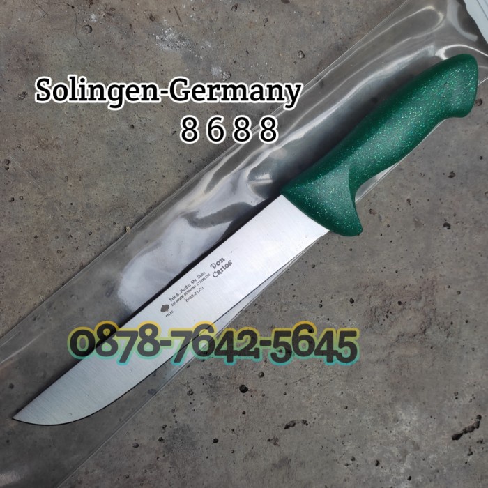 Pisau Don Carlos 12" Cap Garpu /Solingen Germany Butcher Knife 8688