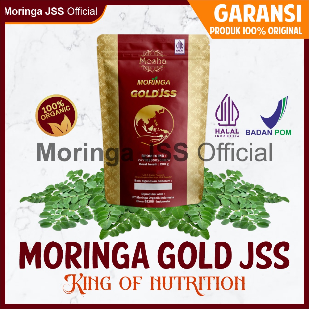 

moringa gold jss minuman bubuk rempah-rempah/superfood 100% original