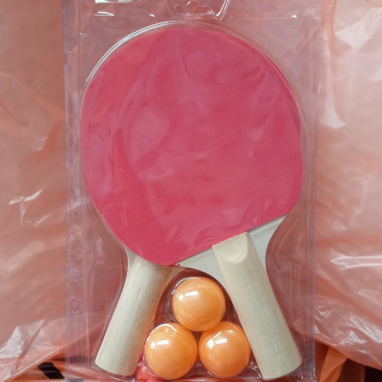(0E➸-C✓> Bet pingpong sepasang raket tenis meja 2 buah bat double bonus bola sudah termasuk tas- pas