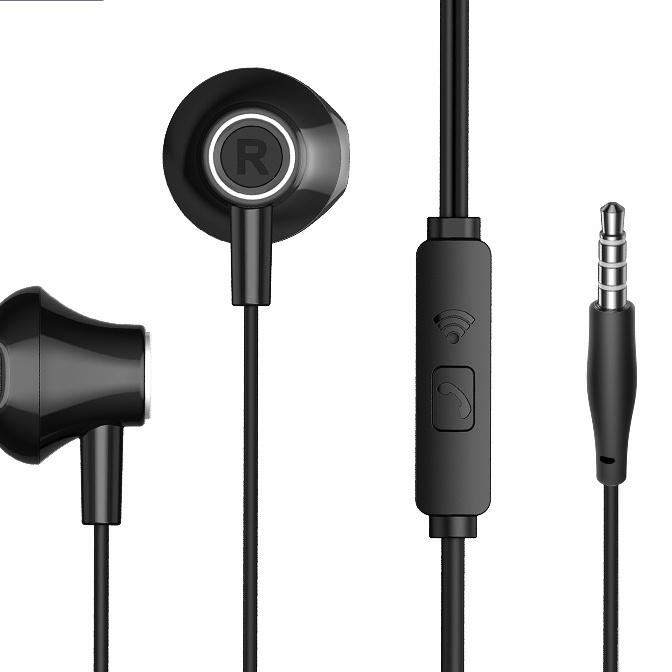 (ZL/㊚T❣> YLV Headset YLV Wired Headset Wired Earphone Bass In-Ear Deep Bass Stereo With Microphone A