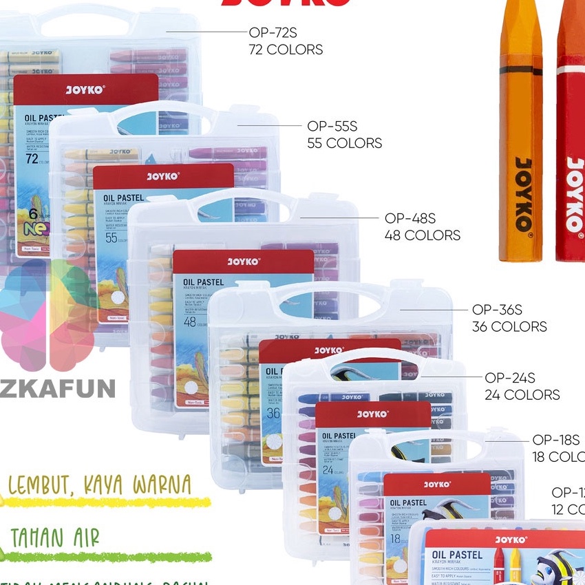 

[T RZ✪♡) Crayon Krayon Minyak Oil Pastel Joyko - crayon joyko/ banyak diiminati.!