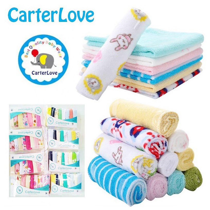 Buruan pesan Sapu Tangan Bayi/Washlap Bayi CarterLove isi (8 pcs)