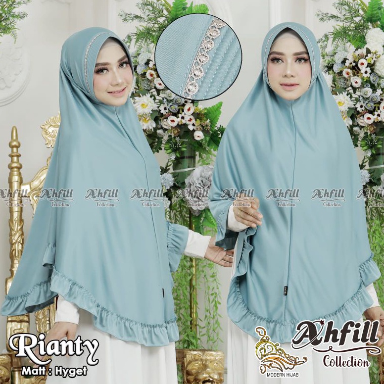 REFBL RIANTY ORI Ahfill Hijab Collection Instan Jumbo Hyget Super Premium Kerudung Syari Bergo Pad A