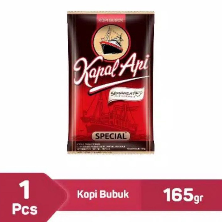 

(❦Z☀D B) Kopi Kapal Api Special Bubuk kemasan 160gram (bubuk kopi tanpa gula) -pasti.diikirim.!