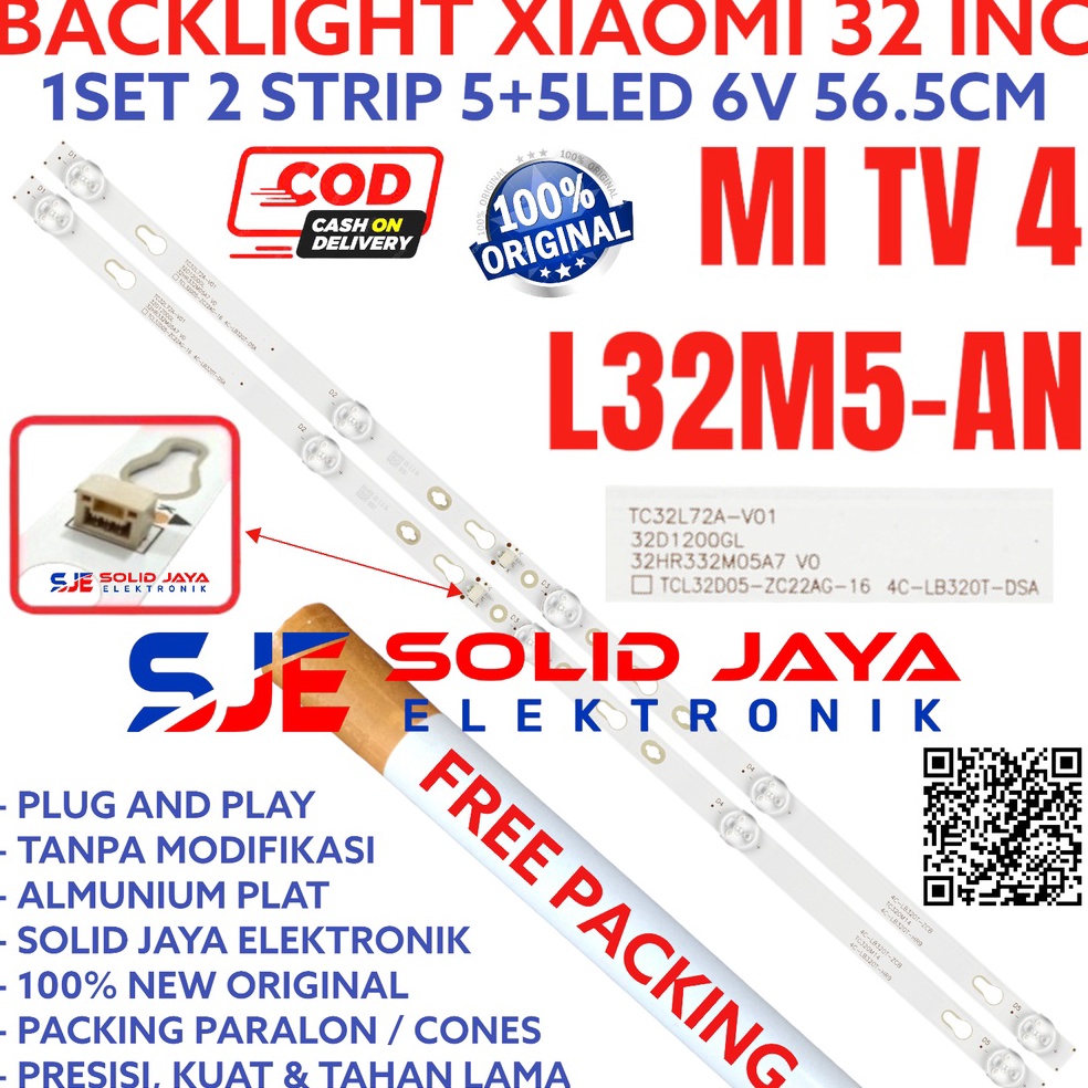 BOOMING BACKLIGHT LED TV XIAOMI 32 INC L32M5-AN L32M5 AN MI4A XIAO MI TV 4A MITV4A MITV4 A MI TV 4 A