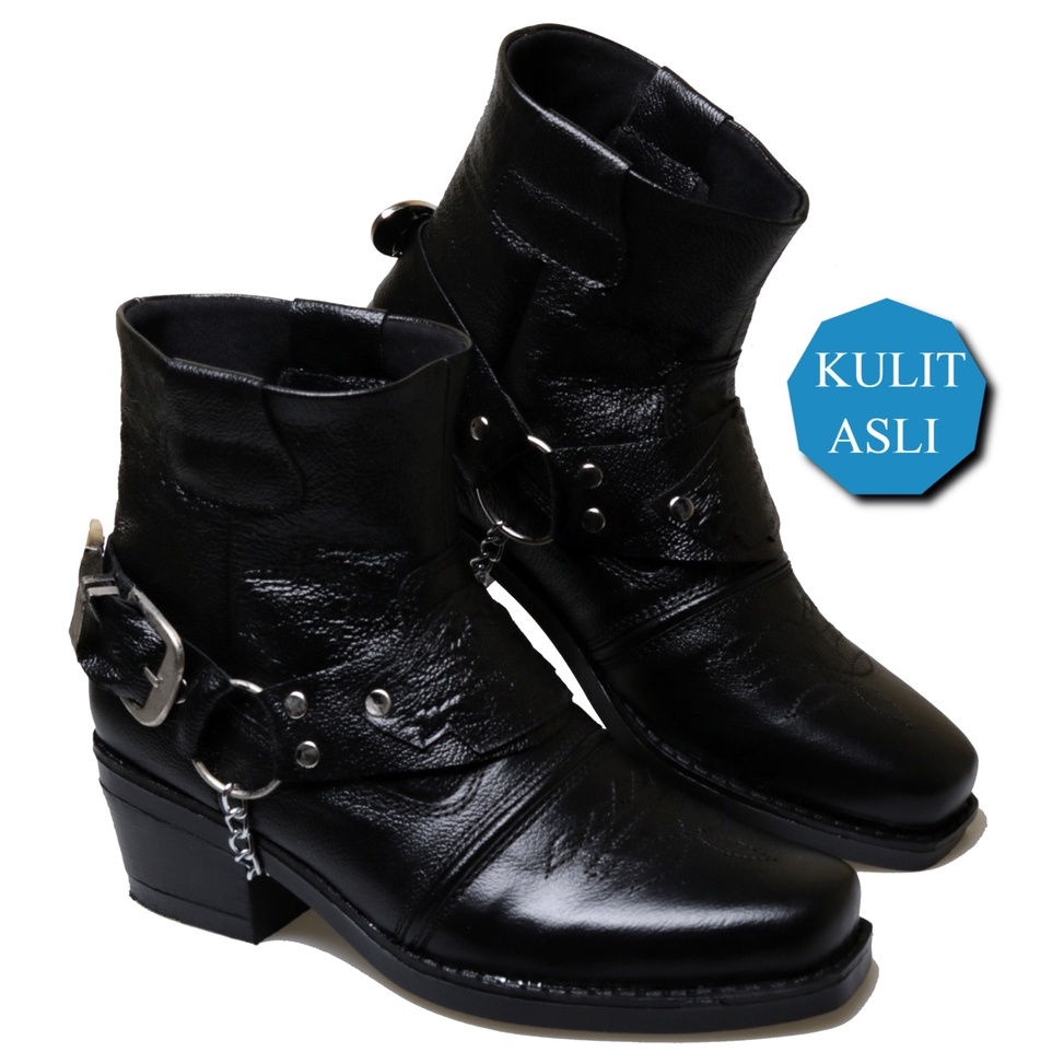 [CODEBARANG547AFG] SEPATU BOOTS JUNGLE JENGGEL TOURING BIKERS ADVENTURE KULIT ASLI BNN 286 LV8