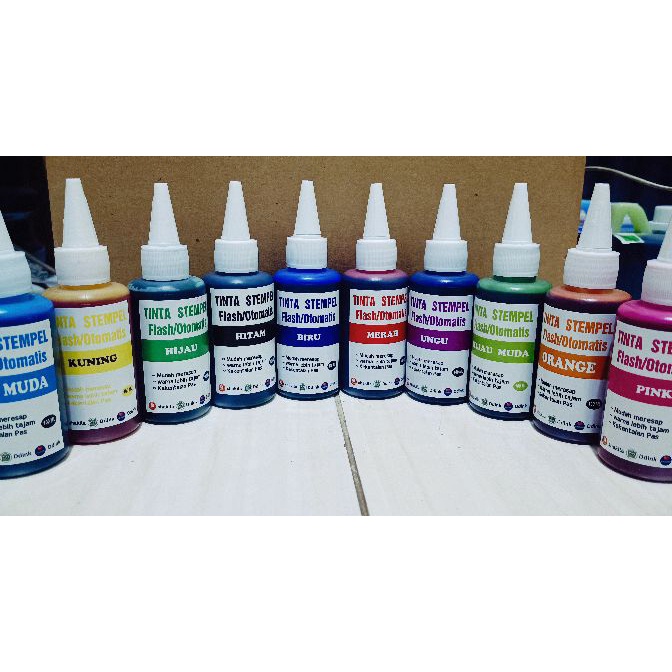 

[♡ P✯13M> TINTA STEMPEL WARNA/FLASH 100ML ALL VARIANT WARNA BEST QUALITY/ paliing.laris..!