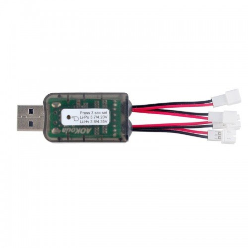 FLASH SALE AOKODA CX405 4CH MICRO USB BATTERY CHARGER FOR 1S LIPO/LIHV BATTERY TERMURAH
