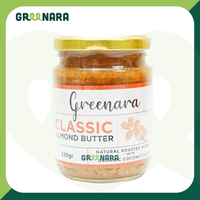 

Greenara Classic Almond Butter 230gr / Selai Almond Klasik