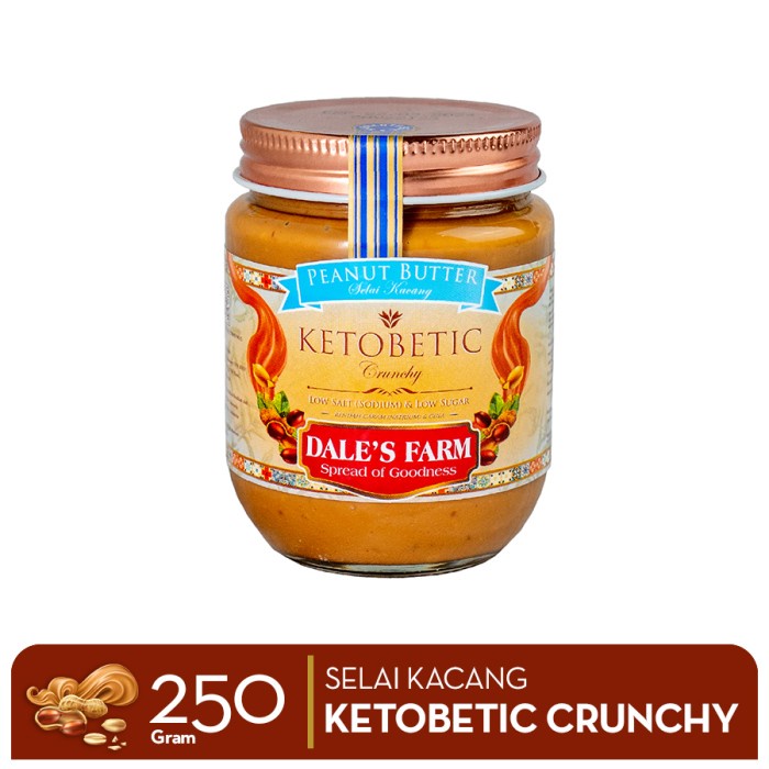 

Dale's Farm Ketobetic Crunchy Peanut Butter - Selai Kacang 250gr