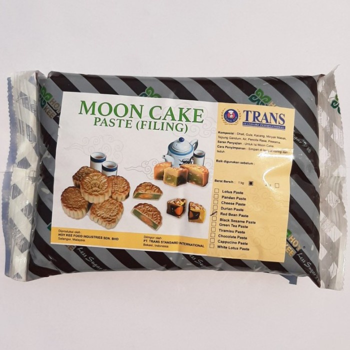 

Mooncake Paste Red Bean Filling Mooncake 1kg Isian Mooncake Red Bean