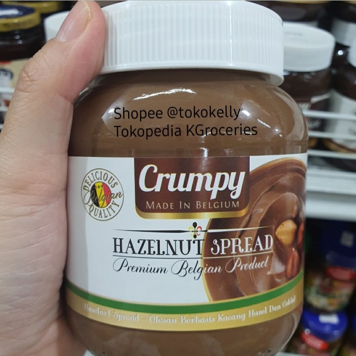 

crumpy hazelnut spread 400gram selai coklat kacang