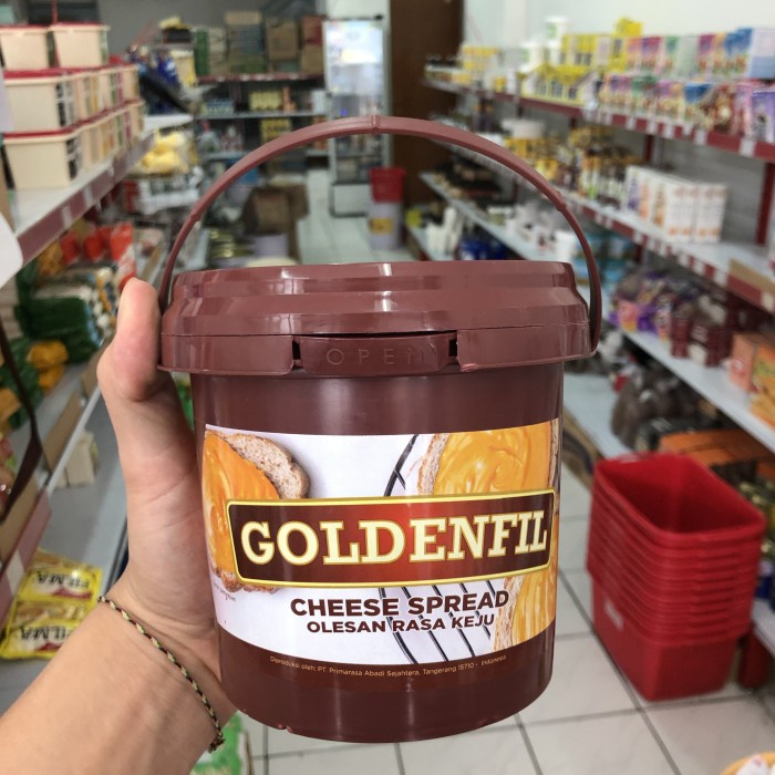 

Goldenfil cheese spread olesan keju saus topping 1 kg Goldenfill chiz