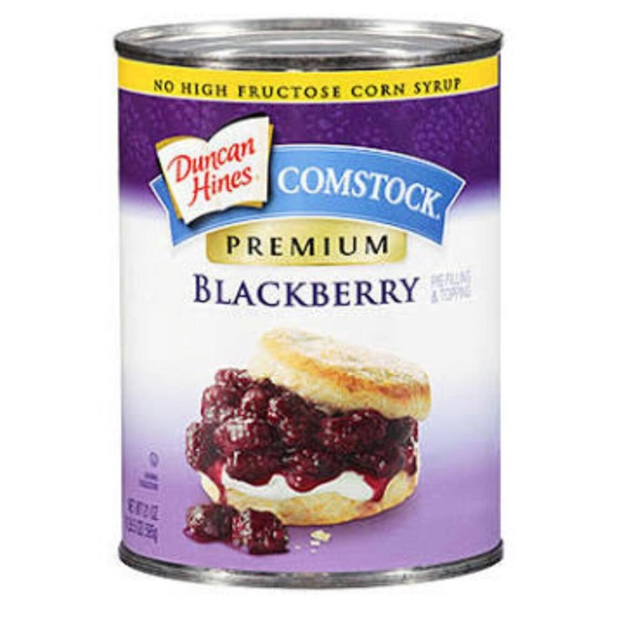 

Duncan Hines Comstock Premium Blackberry Pie Filling Topping Buah Kue