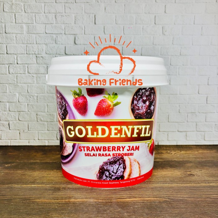 

Goldenfil Strawberry Jam 1Kg /Selai Stroberi/Stoberi