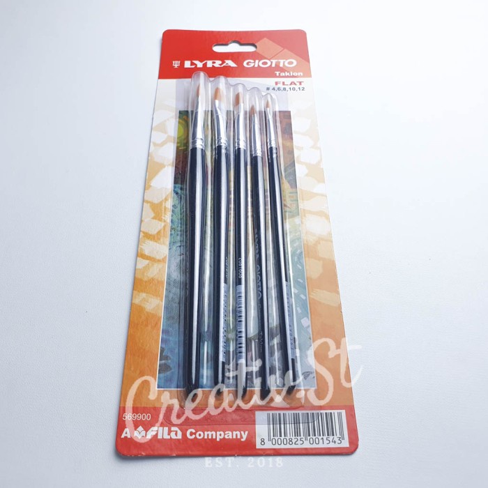 

Terlaris Kuas Lukis Lyra Giotto Flat Art Brush Set (4 6 8 10 12)