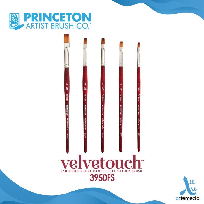 

Terlaris Kuas Lukis Princeton Velvetouch 3950Fs Flat Shader Synthetic Brush Sh