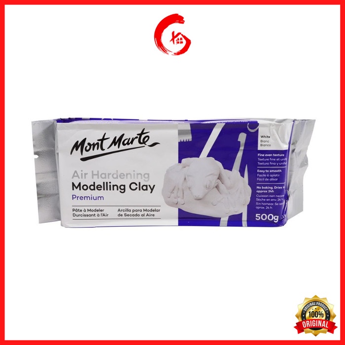 

Mont Marte Air Hardening Modelling Clay Premium - White 500G