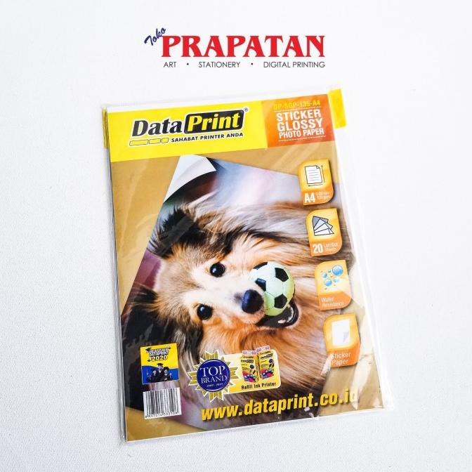 

Kertas Stiker / Data Print Sticker Glossy Photo Paper 135 Gsm A4