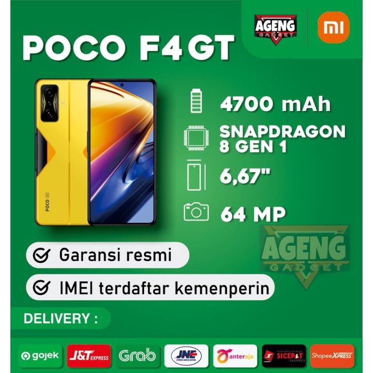 Poco F4 GT 5G 12/256 Garansi Resmi Xiaomi Original%