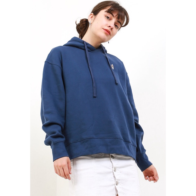 Hoodie Hush Puppies Original Wanita Atasan bernuansa dark tone untuk effortless daily look Nikah Bra