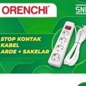 Stop Kontak Arde 4 Lubang + Saklar Kabel 5 Meter - ORENCHI